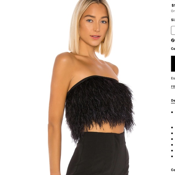 NWT Camila Coelho Feather Top - Picture 2 of 7